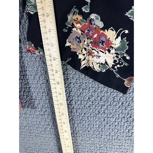 Nira Nira New York Fitted Jacket Blazer Black Floral Vintage Women’s Size 6 - Picture 4 of 7